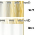 thumbnail image 4 of Lfeey Yeele Gradient Semi Sheer Curtains for Living Room Bedroom, Grommet Curtains, 42x63 inch, 4 Panels, 4 of 5
