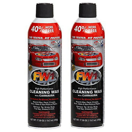 FW1 Cleaning Waterless Wash & Wax with Carnauba Car Wax (2-Pack) by (Best Waterless Wash And Wax)