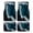 Ocean Waves, variant on 4-Piece Car Floor Mats Set, Ocean Waves Crashing Crystal Velvet Automotive Front & Rear Floor Liners, Universal Fit for Car, Truck, SUV