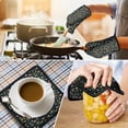 thumbnail image 4 of Dark Blue Tractor Boat Car Pattern Kitchen Oven Mitt and Pot Holder Sets 4 Pcs for Baking, Cooking and Grilling, Heat Resistant Up To 392 °F, 4 of 7