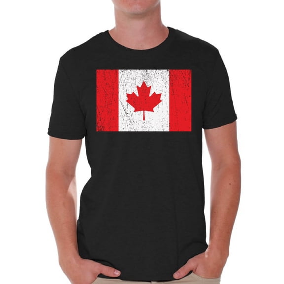 Canada Flag T-shirt for Men Graphic Tee Proud Patriotic Souvenir