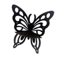 thumbnail image 4 of Estante esquinero con forma de mariposa, estante de pared de madera, estante de almacenamiento montado en la pared Negro, 4 of 9