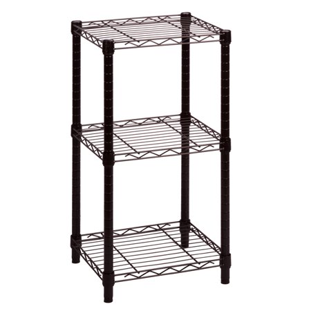 Honey Can Do 3-Shelf Steel Storage Shelving Unit, Black