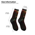 thumbnail image 2 of Rocae Red Dark Skull Abstract for Girls Boys Crew Socks,Children's Socks, Kids Socks, Toddler Socks: Daily Wear with Kids School Uniform, 2 of 5