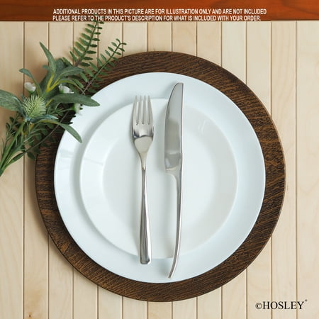 Way to Celebrate Wood Grain 12" Round Charger Plate, 1 Each