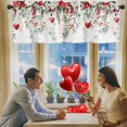 thumbnail image 2 of TIELUTT Red Valentines Day Curtain for Kitchen Curtains 84 Inches Long 2 Panels Set for Living Room Curtains for Small Windows Bedroom Curtains 45 Inches Long Long Curtains 2 Panels Baseball Curtains, 2 of 7