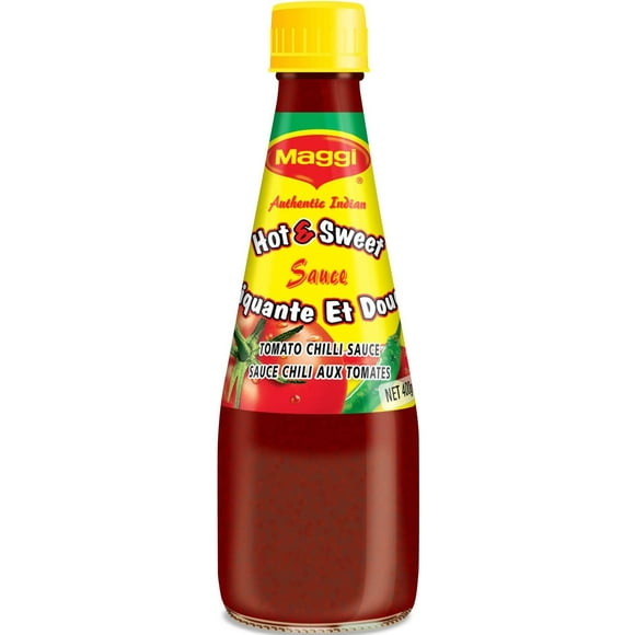 Maggi Sauce Tomate Chili Hot & Sweet, Bouteille de 340 ml Lot de 12