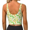 thumbnail image 3 of Naloa St Patrick's Day1 Sports Bras for Women, High Support Bra with Removable Pads, Comfortable - X-Large, 3 of 9