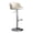 Beige_Tall/A, variant on Leather Barstools Swivel Adjustable,Upholstered Island Stool Counter Stool with Low Back and Footrest,Round Base Support Lift Chair