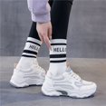 thumbnail image 2 of XIMIN Women's Sports Shoes - Breathable Mesh Sneakers for Spring Summer Fall, Lightweight Casual Fashion Walking Shoes (Orange, 6.5), 2 of 8