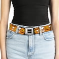 thumbnail image 5 of Peanuts Belt, Seatbelt Buckle Belt, Peanuts Snoopy and Woodstock Poses Collage Orange, 34 to 52 Inches, 5 of 9
