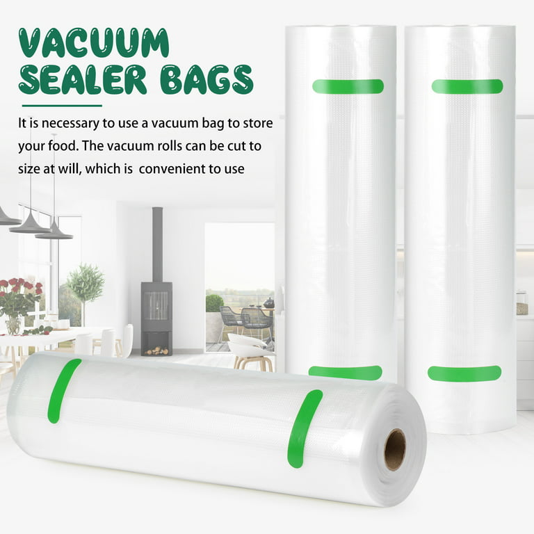 KOIOS Vacuum Sealer Bags for Food Vacuum Sealer Bags Rolls,8 x 16' Food  Vacuum Rolls, BPA Free Vacuum StorageBags for Food or Sous Vide, Seal a  Meal