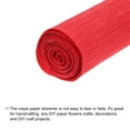 thumbnail image 3 of Uxcell Crepe Paper Roll 8.2ft Long 10 Inch Wide for Wedding Ceremony Various Large Festivals Decoration,Red, 3 of 6