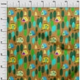 thumbnail image 3 of oneOone Cotton Flex Orange Fabric Camping Quilting Supplies Print Sewing Fabric By The Yard 40 Inch Wide, 3 of 6