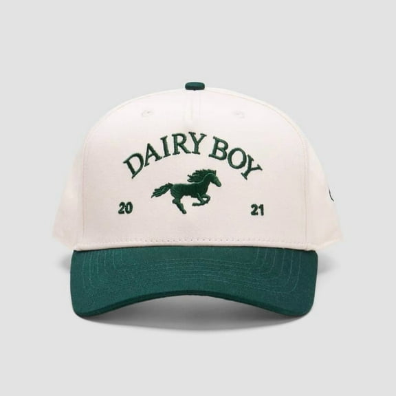 Dairy Boy Hat, Vintage Embroidered Baseball Cap with Horse, Adjustable Snapback Trucker Style Cap for Men and Women, Retro Western Farm Cowboy Inspired Hat for Casual Fashion and Outdoor Wear