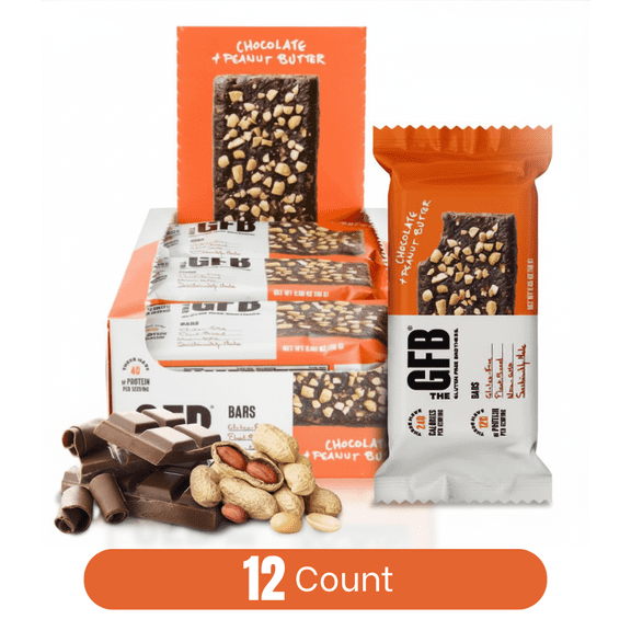 The Gluten Free Brothers – Chocolate Peanut Butter Snack Bars – Non GMO, Vegan – 2.05 oz (12 Ct)