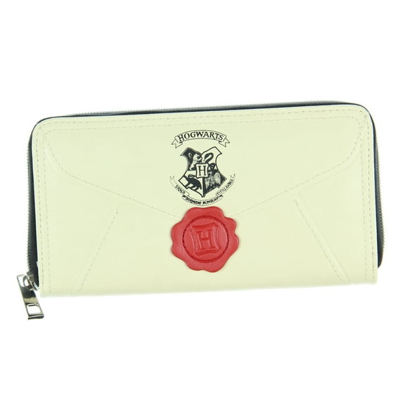 Harry Potter Wallet For Women | Harry Potter Hedwig Hogwarts Letter Wax Seal Zip Around Womens Wallet