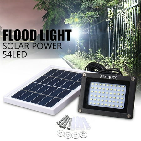 54 Led Solar Flood Light Dusk To Dawn Sensor Outdoor 54 Led Solar Flood Light Dusk To Dawn Sensor Outdoor Wall Lights Security Night Lawn Lamp Waterproof Garden Patio