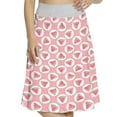 thumbnail image 1 of Women's Polka Dots Watermelon Slices Art A-line Printed Skirt Casual Wear, 2XL, Pale Pink and Fern Green, by Ambesonne, 1 of 1