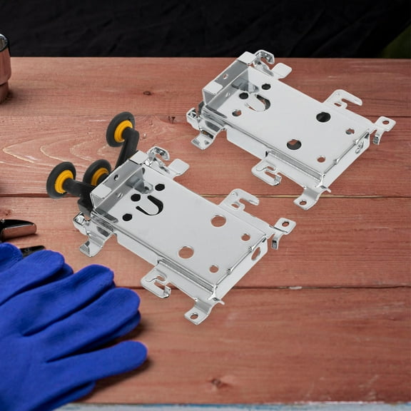 LABELEPH 2Pcs Sliding Mirror Closet Door Rollers 11.8X3.3X1.4in Iron ABS for Homeowners DIY Enthusiasts