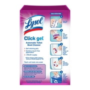 Lysol® Click Gel Automatic Toilet Bowl Cleaner, Gel Toilet Bowl Cleaner, for Cleaning and Refreshing, Brand New Day – Lavender Fields Scent, 6 Applicators