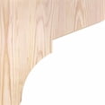 thumbnail image 3 of 5 1/2"W x 12"D x 12"H Monterey Smooth Corbel, Douglas Fir, 3 of 9