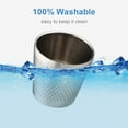thumbnail image 3 of Bol de Savon en Acier Inoxydable Tasse de Rasage Bol Barbier Barbe Rasoir Tasse de Rasage pour Hommes Nettoyage des Poils du Visage Outil de Rasage Humide, 3 of 6