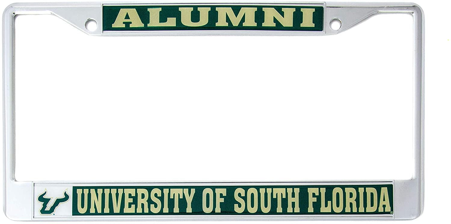 Desert Cactus University of South Florida USF Bulls NCAA Metal License Plate Frame for Front University Of South Florida License Plate Frame