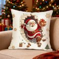 thumbnail image 6 of JoyMoreHome Winter Theme Printed Cushion Cover, 17.7x17.7 Inch Soft Cozy Decorative Throw Pillow Cover, for Livingroom, Office, Car, Bedroom, Sofa, 6 of 9