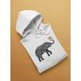 thumbnail image 2 of Elephant With Indian Ornament Hoodie Women -Image by Shutterstock, Female 3X-Large, 2 of 4