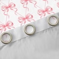 thumbnail image 4 of jejeloiu Cute Bows Black Out Curtains,Pink White Curtains Pack of 2 (42x63 Each) For Bowknot Lover, 4 of 6