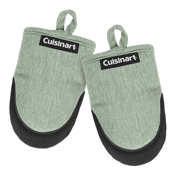 Guantes de cocina Cuisinart Mini resistentes al calor, 14 cm x 18 cm, cambray