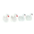 thumbnail image 2 of 4 Pcs Resin Swan Miniature Garden Micro Landscape Home Succulent Bonsai Plant Pots Craft Decor (White Swan, Feather Swan, 2 Pcs Each), 2 of 9