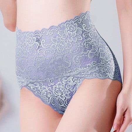 pxiakgy shapewear for women tummy control seamless waist lace women panties size underwear high lingerie breech underpants female panties briefs lift plus intimates purple + l