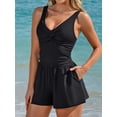 thumbnail image 3 of Asoul Romper Swimsuits for Women Tummy Control One Piece Swimsuits with Shorts Slimming Bathing Suits, 3 of 8