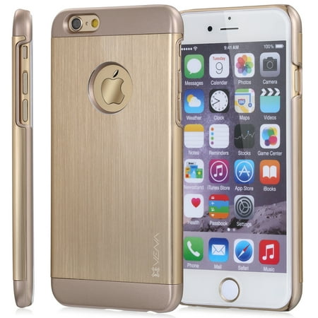 Vena vFit Metal Brushed Aluminum and PC Slim Case Cover for Apple iPhone 6 (4.7