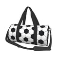 thumbnail image 1 of Fotbe Soccer Ball Pattern Foldable Sports Gym Bag with Wet Dry Pocket, Travel Bag, Large Capacity Duffel Bag, Splash Proof Carry on Bag, Overnight Bag, Weekender Bag, 1 of 6