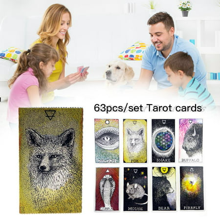 63PCS Spirit Tarot Card English Language Tarot Cards for Party Household Walmart Canada