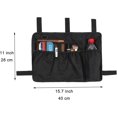 thumbnail image 6 of EP Walker Bag Basket with Cup Holder Suit for Adult Folding Walkers Rollator Organizer Carry Storage Pouch Water-Resistant Armrest Accessories for Seniors, Elderly, Handicap (black), 6 of 14