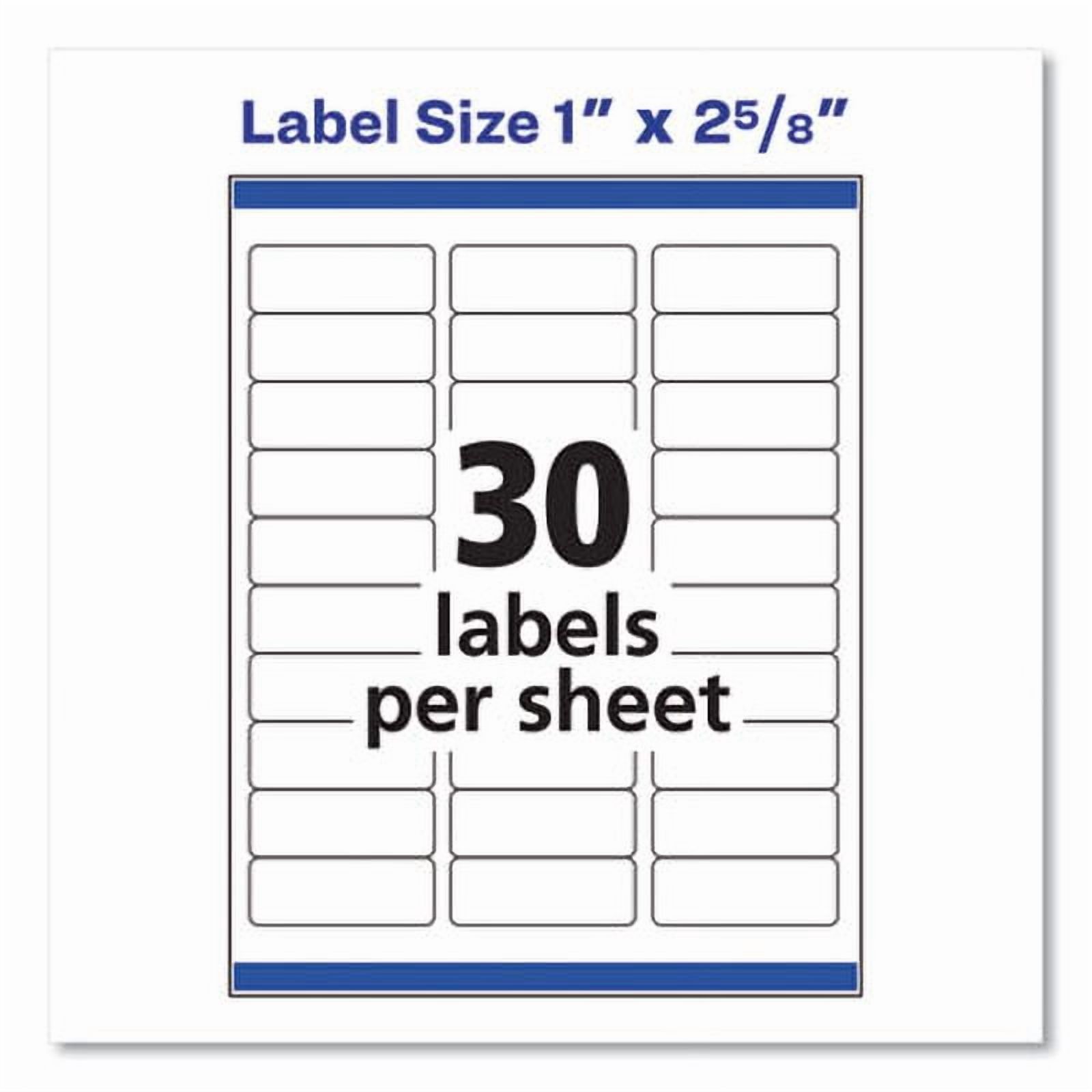 Avery (5260) Address Labels with Sure Feed for Laser Printers, 1" x 2-5/8", 3000 Labels (Pack of 4)