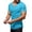 Sky Blue, variant on Men's Casual V Neck T Shirts with Zipper Design for Everyday Wear for Spring and Summer Ideal for Jeans and Casual Pants Soft T Shirts Men Tee Tops Shirt Men Casual