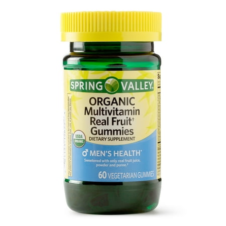 Spring Valley Men's Organic Multivitamin Vegetarian Gummies, 60