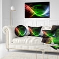 thumbnail image 3 of Designart Fractal 3D Colorful Tunnel - Contemporary Throw Pillow - 12x20, 3 of 5