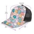 thumbnail image 2 of Lsque Colorful Cute Pig Printed Trucker Hat - Baseball Cap for Men Women - Breathable Mesh Side, Adjustable Fit - for Casual Wear, 2 of 7