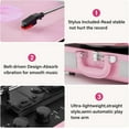 thumbnail image 2 of DIGITNOW Turntable Record Player 3 Speeds with Built-in Stereo Speakers, Suitcase Design - Pink, 2 of 7