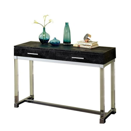 Furniture Of America Romano Contemporary Console Table In Black Furniture Of America Romano Contemporary Console Table In Black
