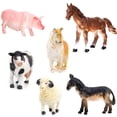 thumbnail image 2 of Juguete de animales de granja perfke Modelo animal cerdo perro Oveja Caballo burro, 2 of 8