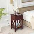 thumbnail image 6 of UBesGoo Set of 2 Night Stands for Bedroom Rustic Nightstand Bedside End Tables with Drawer Storage,Brown, 6 of 14