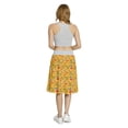 thumbnail image 5 of Women's Dragonfly Plants Insects Meadow A-line Printed Skirt Casual Wear, XL, Marigold Fern Green and Blue, by Ambesonne, 5 of 6