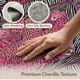 thumbnail image 6 of ODIKA Zebra Pink Motif Striped Border Spotted Center Leopard Print for Playroom, Bedroom, Reading Nook, Pet Friendly & Kids Safe Play, 6 of 7